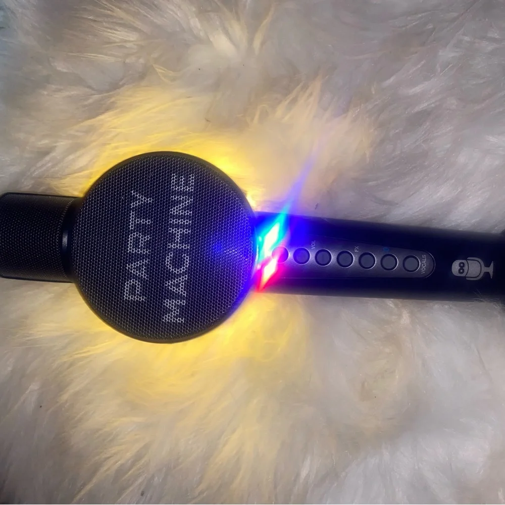 Party Machine Bluetooth Karaoke Microphone - Black